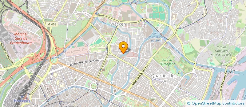 localisation de l'entreprise SPORT UNION XV à STRASBOURG