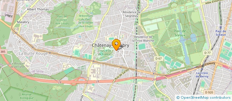 localisation de l'entreprise SPORT UNIVERSEL à CHATENAY-MALABRY