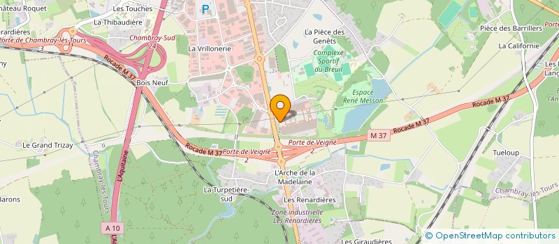 localisation de l'entreprise SPORT.UP  CHAMBRAY-LES-TOURS