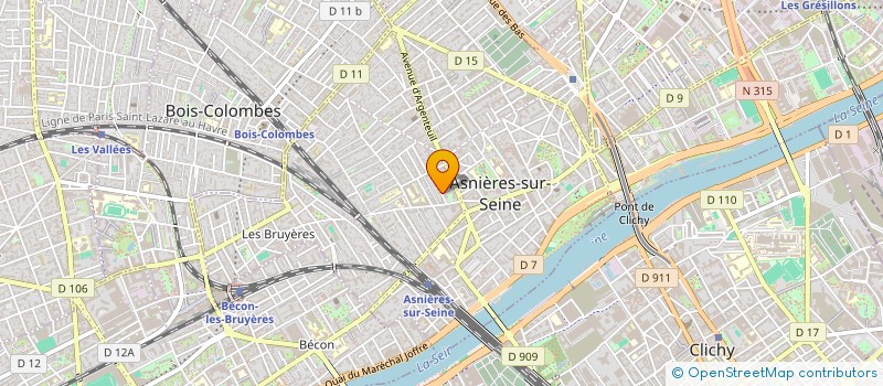 localisation de l'entreprise SPORT URBAIN ASNIERES  ASNIERES-SUR-SEINE