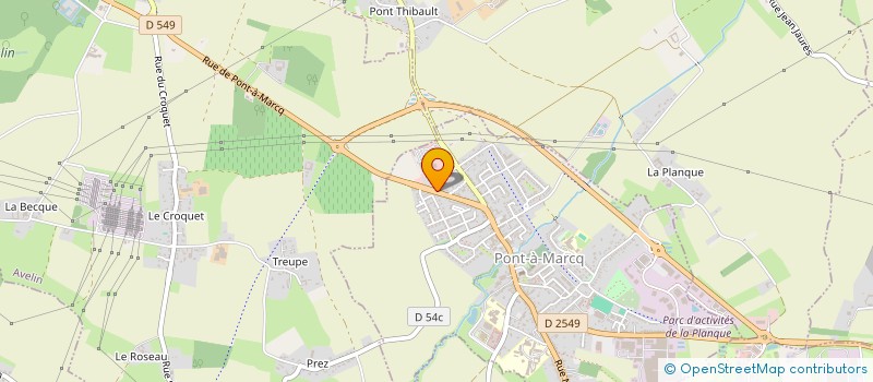 localisation de l'entreprise SPORT VITALITE PEVELE  PONT-A-MARCQ