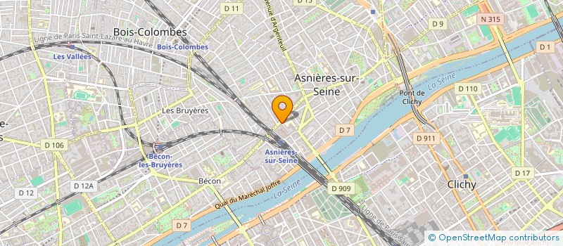 localisation de l'entreprise SPORT WELLNESS  ASNIERES-SUR-SEINE