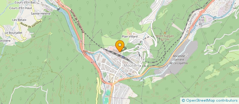 localisation de l'entreprise SPORT ZONE à MOUTIERS