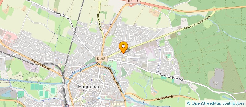 localisation de l'entreprise SPORT17  HAGUENAU