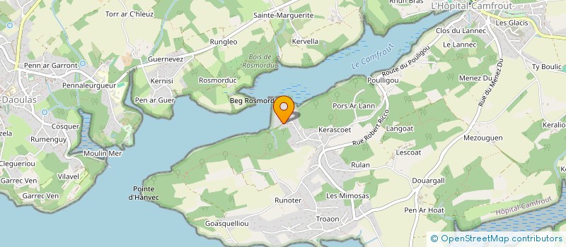 localisation de l'entreprise SPORTBREIZH CYCLISME ORGANISATION  HOPITAL-CAMFROUT