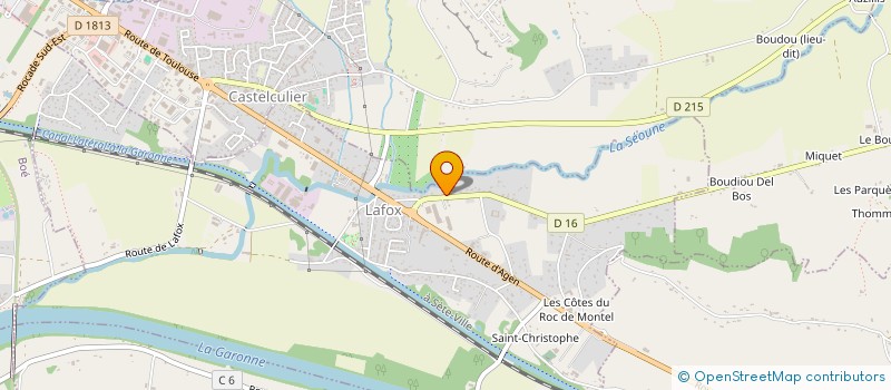 localisation de l'entreprise SPORTBUSINESS FORMATION  LAFOX