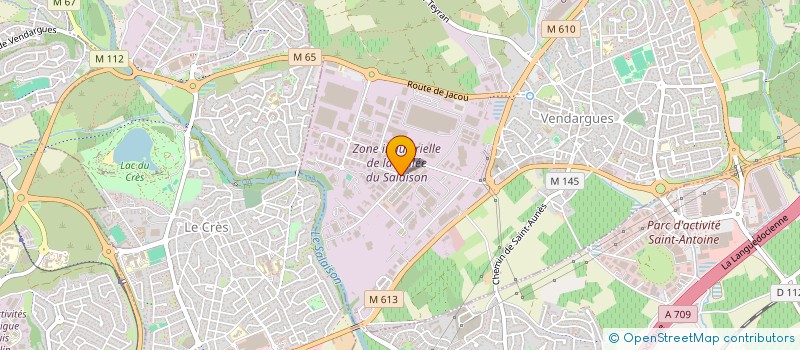 localisation de l'entreprise SPORTCOM à VENDARGUES