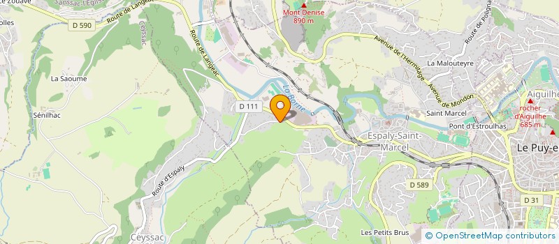 localisation de l'entreprise SPORTCOP'S  ESPALY-SAINT-MARCEL