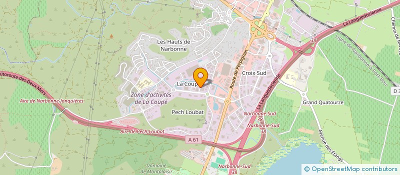 localisation de l'entreprise SPORTDUB  NARBONNE