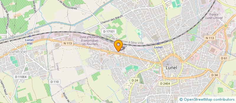 localisation de l'entreprise SPORTEAM à LUNEL