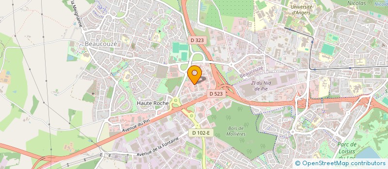 localisation de l'entreprise SPORTEAM 49 SARL à BEAUCOUZE
