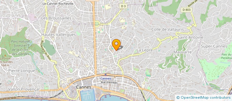 localisation de l'entreprise SPORTEC à CANNES