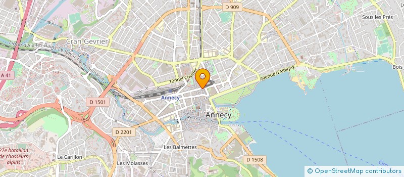 localisation de l'entreprise SPORTECH ANNECY à ANNECY