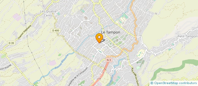 localisation de l'entreprise SPORTESSE CLUB  LE TAMPON