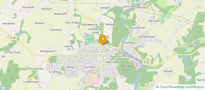 localisation de l'entreprise SPORTEST à CLEGUER