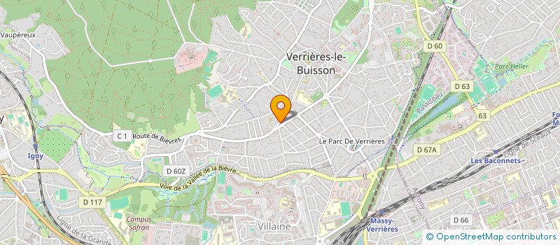 localisation de l'entreprise SPORTEVA  VERRIERES-LE-BUISSON