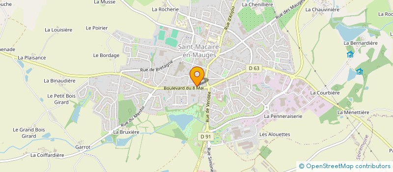 localisation de l'entreprise SPORTEX à SEVREMOINE
