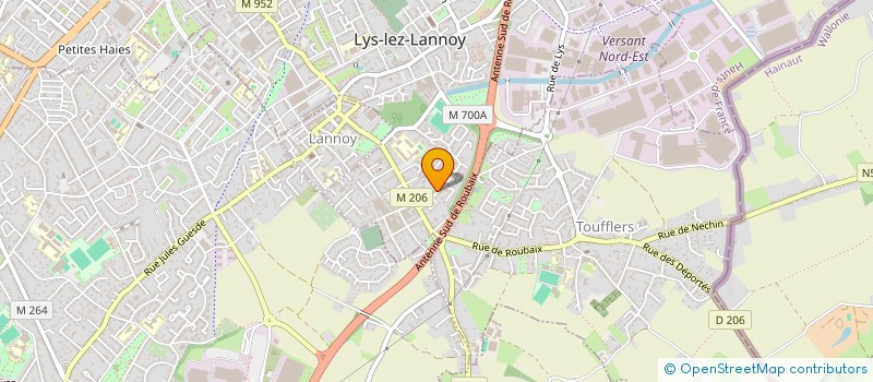 localisation de l'entreprise SPORTFLUO  LYS-LEZ-LANNOY