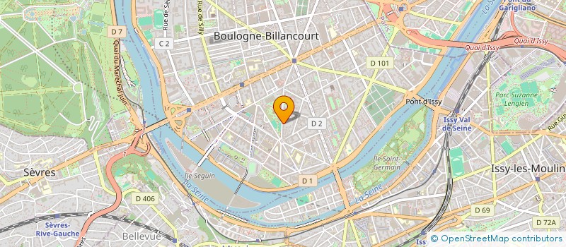 localisation de l'entreprise SPORTGAMING VR  BOULOGNE-BILLANCOURT