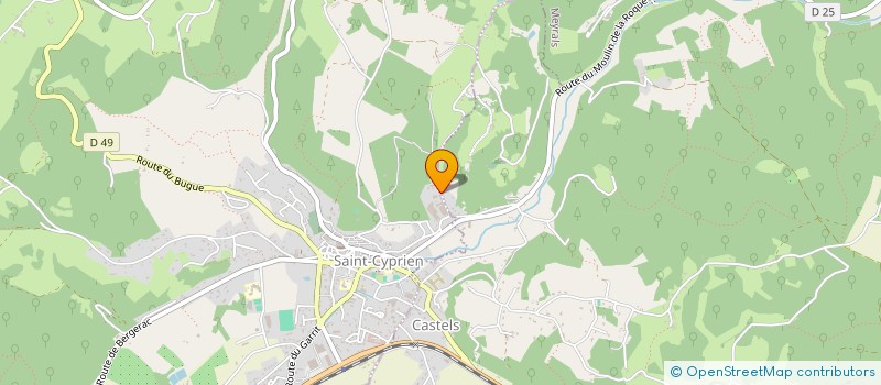 localisation de l'entreprise SPORTI N ATURE  SAINT-CYPRIEN