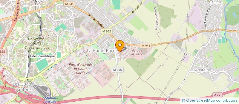 localisation de l'entreprise SPORTIME  VILLENEUVE-D'ASCQ