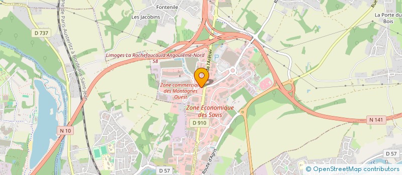 localisation de l'entreprise SPORTING 16 à CHAMPNIERS