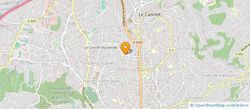 localisation de l'entreprise SPORTING à LE CANNET