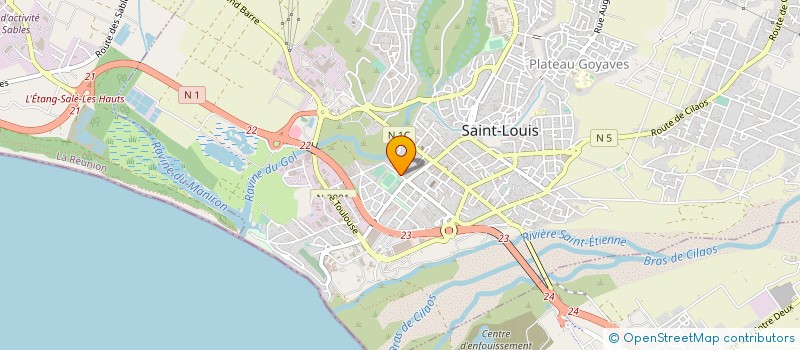 localisation de l'entreprise SPORTING CLUB à SAINT-LOUIS