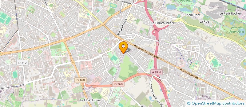 localisation de l'entreprise SPORTING CLUB ANGEVIN à ANGERS