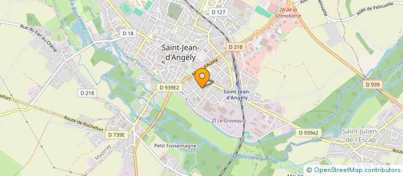 localisation de l'entreprise SPORTING CLUB BOISSON  SAINT-JEAN-D'ANGELY