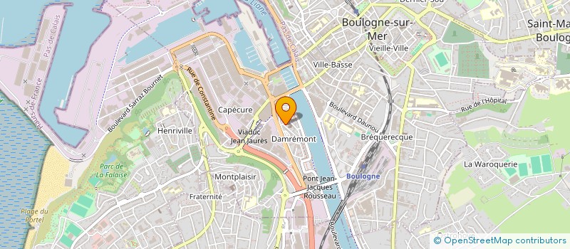 localisation de l'entreprise SPORTING CLUB BOULONNAIS à BOULOGNE-SUR-MER