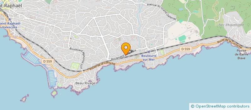 localisation de l'entreprise SPORTING CLUB BOULOURIS TENNIS à SAINT-RAPHAEL