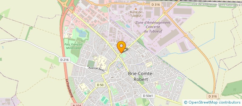 localisation de l'entreprise SPORTING CLUB BRIARD TENNIS TABLE à BRIE-COMTE-ROBERT