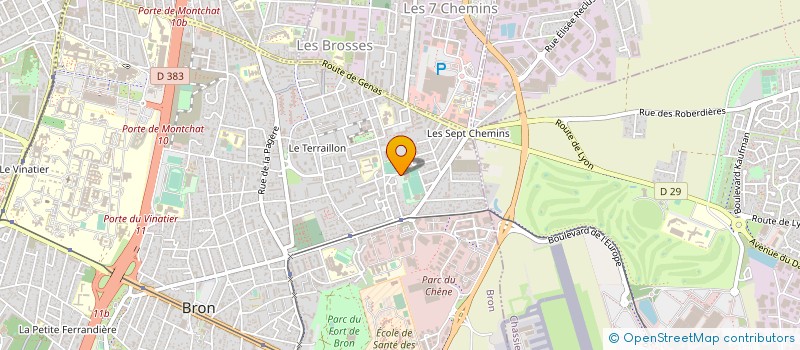 localisation de l'entreprise SPORTING CLUB BRON TERRAILLON PERLE à BRON