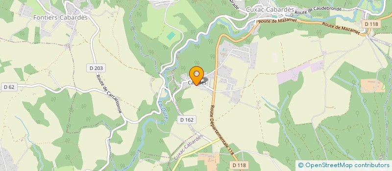 localisation de l'entreprise SPORTING CLUB CABARDES  CUXAC-CABARDES