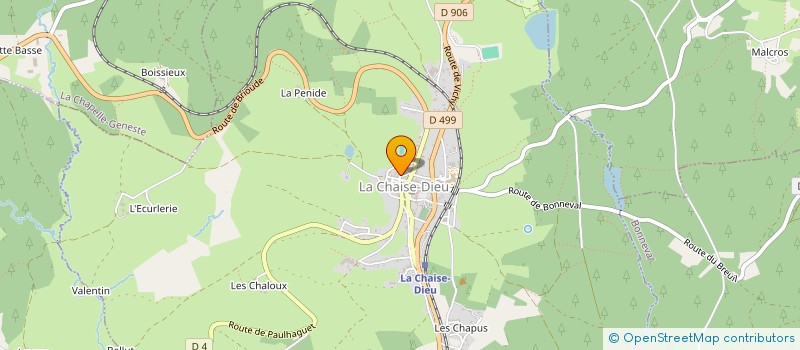 localisation de l'entreprise SPORTING CLUB CASADEEN  LA CHAISE-DIEU