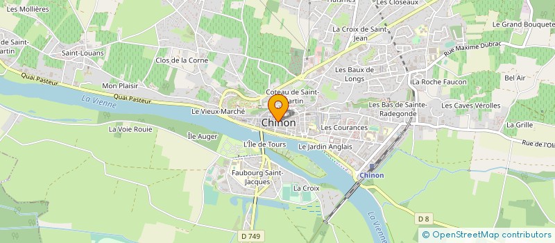 localisation de l'entreprise SPORTING CLUB CHINONAIS  CHINON