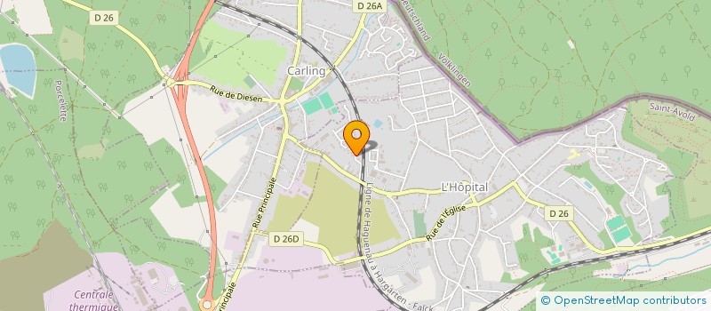 localisation de l'entreprise SPORTING CLUB D'ARTS MARTIAUX DE L'HOPITAL  L'HOPITAL