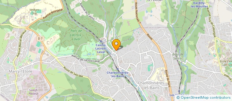 localisation de l'entreprise SPORTING CLUB DE CHARBONNIERES à CHARBONNIERES-LES-BAINS