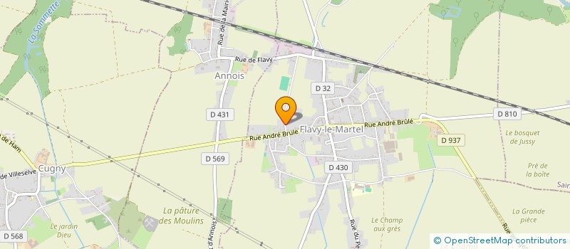 localisation de l'entreprise SPORTING CLUB DE FLAVY à FLAVY-LE-MARTEL