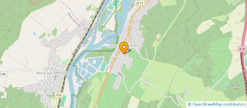 localisation de l'entreprise SPORTING-CLUB DE JOUY AUX ARCHES  JOUY-AUX-ARCHES