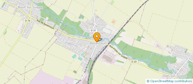 localisation de l'entreprise SPORTING CLUB DE LA SUIPPE  BAZANCOURT