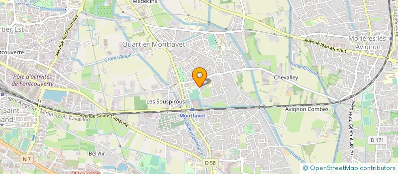 localisation de l'entreprise SPORTING CLUB DE MONTFAVET à AVIGNON