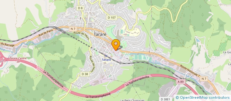 localisation de l'entreprise SPORTING CLUB DE TARARE à TARARE