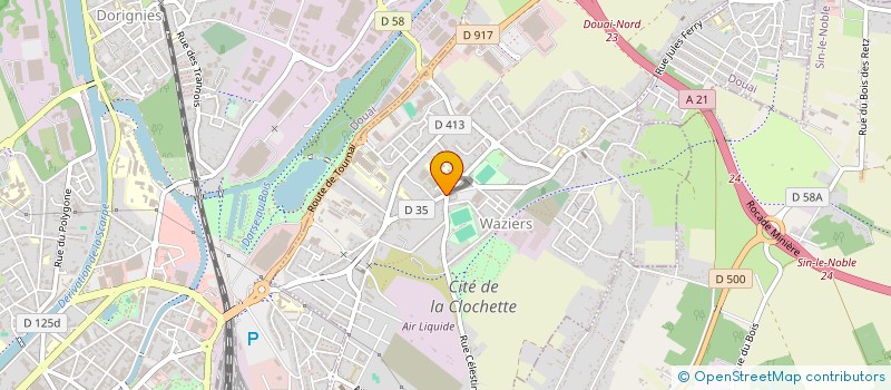 localisation de l'entreprise SPORTING CLUB DE WAZIERS à WAZIERS