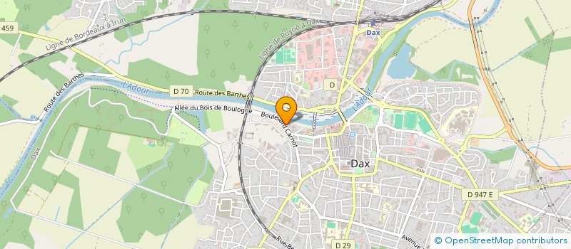 localisation de l'entreprise SPORTING CLUB DES BAIGNOTS à DAX