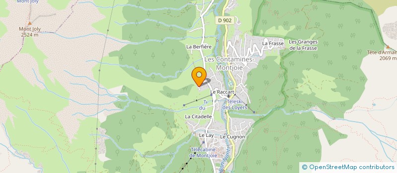 localisation de l'entreprise SPORTING CLUB DES CONTAMINES MONTJOIE  LES CONTAMINES-MONTJOIE