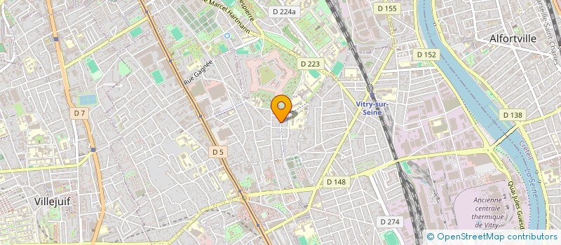 localisation de l'entreprise SPORTING CLUB DES PETITS CHAT à VITRY-SUR-SEINE