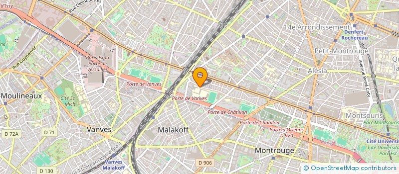 localisation de l'entreprise SPORTING -CLUB DU 14  PARIS