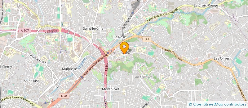 localisation de l'entreprise SPORTING CLUB FRAIS VALLON à MARSEILLE